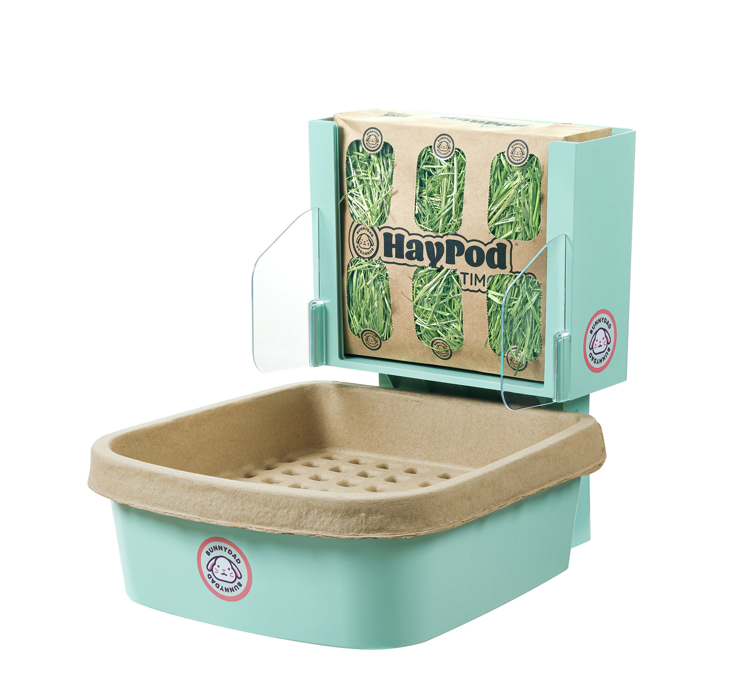 BunnyDad BunnyLet Litter Box/Feeder + Hay Bundle (Starter Kit)