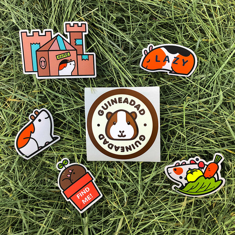 GuineaDad Sticker Set (6 Pack)