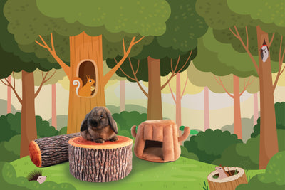 BunnyDad Tree Stump and Log Cushions