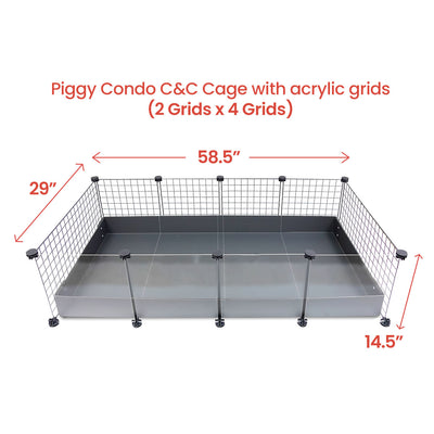 GuineaDad Piggy Condo Guinea Pig Cage (C&C)