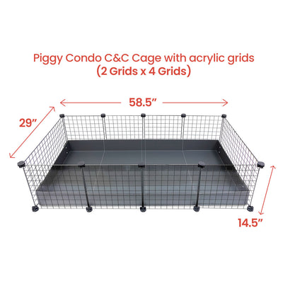 GuineaDad Piggy Condo Guinea Pig Cage (C&C)