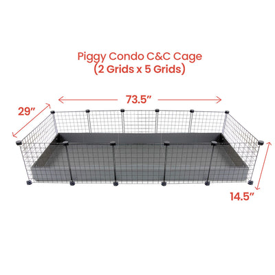 GuineaDad Piggy Condo Guinea Pig Cage (C&C)