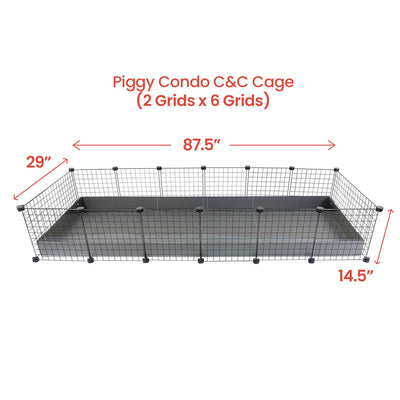 GuineaDad Piggy Condo Guinea Pig Cage (C&C)