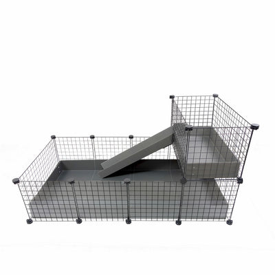 GuineaDad Piggy Condo Guinea Pig Cage with Balcony & Ramp (C&C)