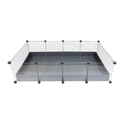 GuineaDad Piggy Condo C&C Cage, modern and spacious design, showcased on a clean white background, ideal for guinea pig comfort and activity.