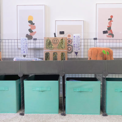 GuineaDad Piggy Condo Cage Storage Box Set