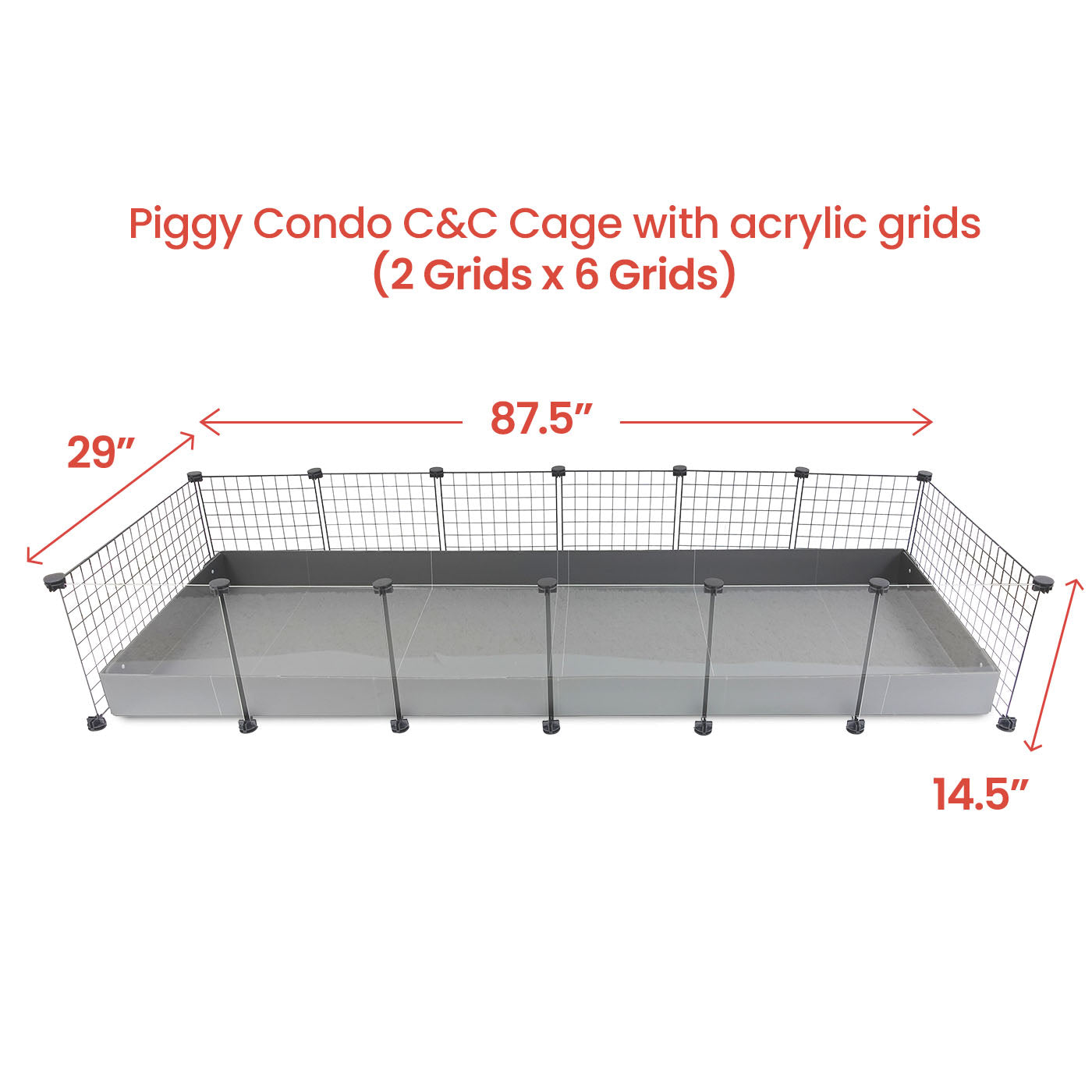 GuineaDad Piggy Condo Guinea Pig Cage (C&C)