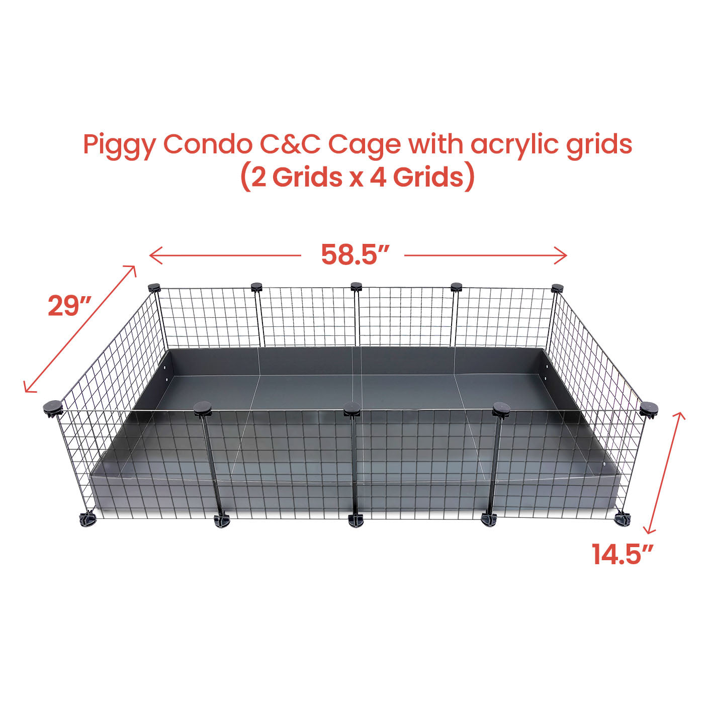 GuineaDad Piggy Condo Guinea Pig Cage (C&C)