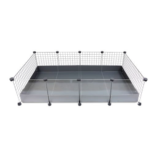 GuineaDad Piggy Condo C&C Cage, modern and spacious design, showcased on a clean white background, ideal for guinea pig comfort and activity.